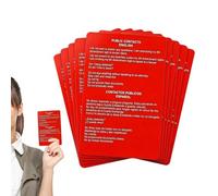 Immigration Rights Card 10 Pieces Paper Constitutional Rights Manual
