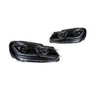 IMMLSX Front Auto Light Assembly For VW For Golf 6 MK6 2009-2013 DRL Daytime Running Lights Head Lamp LED Bi Xenon Bulb Fog Car Accessories Headlights(Right hand drive,T*SI)