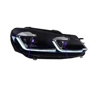 IMMLSX Front Auto Light Assembly For VW For Golf6 MK6 2009-2012 LED Car Lamps Daytime Running Lights Dynamic Turn Signals Accessories Headlights(T*SI Sliver)