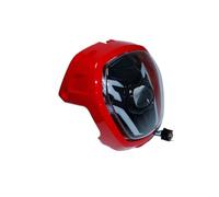 IMMLSX Motorcycle Headlamp Assembly FOR 2017-2021 FOR NAVI FOR NVA110B Motorcycle LED DRL Headlight Assembly Fairing 33110-k74-a01 Head Lamp Motorcycle Headlight(Red)