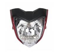 IMMLSX Motorcycle Headlamp Assembly FOR FZ16 Motorcycle Head Light Headlight Headlamp Comp With Lamp Case Motorbike Parts Racing Motorcycle Headlight(Red)