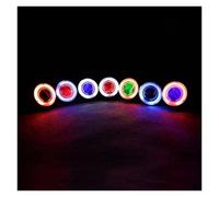 IMMLSX Motorcycle Headlamp Assembly FOR Goldwing FOR GL1800 2001-2017 FOR Goldwing FOR F6B 2013-2015 Motorcycle Headlight Demon Angel Eye HID Projector Head Light Motorcycle Headlight(White and red)