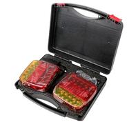 IMMLSX Tail Light Rear Lamp 1 Set 12V 24V Wireless Magnetic LED Tail Light Trailer Rear Signal Warning Brake RV Camper Lorry Truck