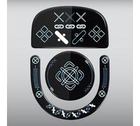 immoenuc Glass Mouse Skates for Logitech G PRO X Superlight 2 Mouse Feet Pads Smooth Durable Game Mouse Accessories (Earth Pattern)