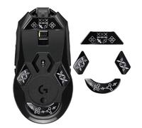 immoenuc Glass Mouse Skates for Logitech G903 Lightspeed Wireless Gaming Mouse Feet Pads Smooth Durable Game Mice Accessories Slimmer Toughened Glass Fabrication (Printing Pattern)