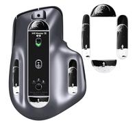 IMMOENUC Glass Mouse Skates for Logitech MX Master 3/3s Mouse Feet Pads Smooth Durable Slim 2.5D Curved Edge Earth Pattern