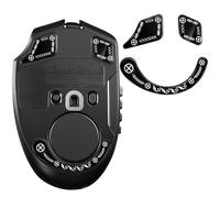 immoenuc Glass Mouse Skates for Razer Naga V2 Pro Wireless Gaming Mouse Feet Pads Smooth Durable Game Mice Accessories Slimmer Toughened Glass Fabrication (Printing Pattern)