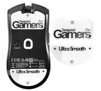 immoenuc Glass Mouse Skates for Razer Viper V3 Pro Mouse Feet Pads Smooth Durable Slim 2.5D Curved Edge Game Mice Feet Replacement Accessories (White)