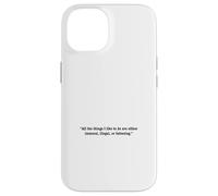 Immoral Illegal Fattening Funny Quote Case for iPhone 14