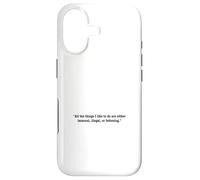 Immoral Illegal Fattening Funny Quote Case for iPhone 17
