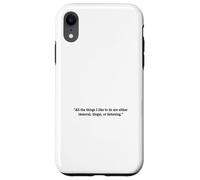 Immoral Illegal Fattening Funny Quote Case for iPhone XR