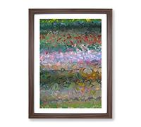 Immortal Abstract Framed Print for Living Room Bedroom Home Office Décor, Wall Art Picture Ready to Hang, Walnut A4 Frame (34 x 25 cm)