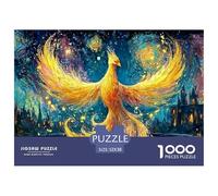Immortal Bird Rising from The Ashes 1000 Pcs Eco-friendly Paper Jigsaw Puzzles Fire Bird Stress Releasing Creative Game Jigsaws for Toddlers 52x38cm/1000pcs