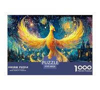 Immortal Bird Rising from The Ashes 1000 Piece Eco-friendly Paper Jigsaw Puzzles Fire Bird Stress Releasing Creative Game Jigsaws for Toddlers 38x26cm/1000pcs