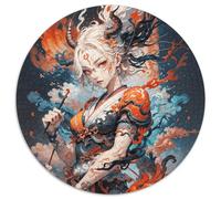 Immortal Heroes Fantasy 1000 Piece for Adults And Kids, Portrait-Puzzle Round Jigsaw Puzzles, Unique Challenging Stress Reliver Gifts for Family, Friends 1000pcs (67.5x67.5cm)