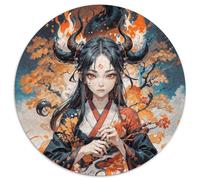 Immortal Heroes Fantasy 1000 Piece for Adults And Kids, Portrait-Puzzle Round Jigsaw Puzzles, Unique Challenging Stress Reliver Toys for Kids 1000pcs (67.5x67.5cm)