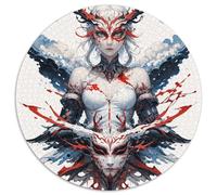 Immortal Heroes Fantasy 1000 Piece for Adults And Kids, Portrait-Puzzle Round Jigsaw Puzzles, Unique Challenging Stress Reliver Gifts for Family, Friends 1000pcs (67.5x67.5cm)