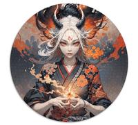 Immortal Heroes Fantasy 1000 Pieces for Kids, Portrait-Puzzle Round Jigsaw Puzzles, Challenging & Brainteasing Stress Reliver Family Educational Games 1000pcs (67.5x67.5cm)