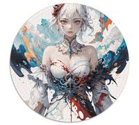 Immortal Heroes Fantasy 1000 Pieces for Kids, Portrait-Puzzle Round Jigsaw Puzzles, Challenging & Brainteasing Stress Reliver Toys for Kids 1000pcs (67.5x67.5cm)