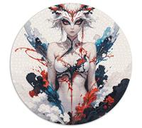 Immortal Heroes Fantasy 1000 Pieces for Kids, Portrait-Puzzle Round Puzzle, Unique Challenging Stress Reliver Toys for Kids 1000pcs (67.5x67.5cm)