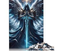 Immortal Warrior 500 Piece Jigsaw Puzzle | Jigsaw Puzzle | Sustainable Puzzle for Adults | Premium 100% Wooden Puzzle | Fun Games 500pcs (52x38cm)