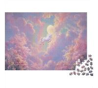 Immortal White Unicorn Puzzles 1000 Piece Challenge Toy Adults And over 12 Years Old Puzzle Game Educational Challenge Home Decoration Gift 38x26cm/1000pcs