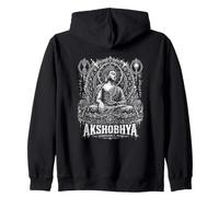 Immovable Mind Buddha Mandala Zip Hoodie