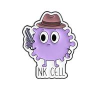 Immune Cell Enameled Pin Fun Scientific Themed Lapel Brooch Biology Jewelry Accessory for Clothes and Bags Scientists and Trendy Dressers