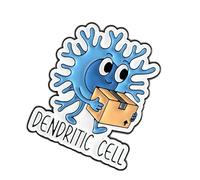 Immune Cell Enameled Pin Fun Scientific Themed Lapel Brooch Biology Jewelry Accessory for Clothes and Bags Scientists and Trendy Dressers