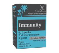 Immunity Capsules - Boost and Support Your Natural Defenses, 60 Capsules, Vegan, Vegetarian, Halal, Kosher, Allergen-Free, Gelatin and Gluten Free, Non GMO, Made in The UK (1 Month Supply)