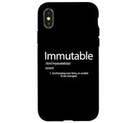 Immutable Definition Cant Be Changed Blockchain Immutability Case for iPhone X/XS