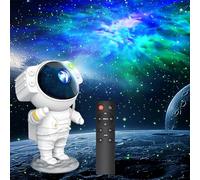 Immver Astronaut Galaxy Star Projector Night Light with Remote Control & Timer, 8 Nebula Effects, Adjustable Projection Angle, Ideal for Bedrooms, Game Rooms, and Birthdays Christmas Gifts