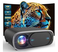 Immver Native 1080P Projector, 4K Supported, 850ANSI Auto Focus & Keystone, WiFi 6 Bluetooth Portable Projector for Home Theater, Outdoor Movies, Gaming, Compatible with TV Stick, USB, PS5, Smartphone