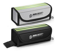 ImnBest Lipo Battery Bag, Fireproof & Explosion-Proof, 2 Pack, Black