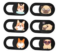 IMNEXT2U Laptop Camera Cover Slide 3 Pack Ultra Thin Slide Computer Webcam Covers for Echo Show, MacBook Pro, MacBook Air, iPad, Tablet, Mac Air, Chromebook, PC - Pug