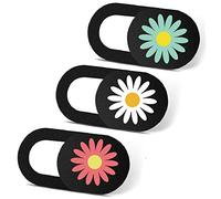 IMNEXT2U Laptop Camera Cover Slide Cute Ultra Thin Webcam Cover Phone Camera Blocker to Protect Privacy for Computer, iPhone, Desktop, Tablet, Chromebook, PC - Daisy