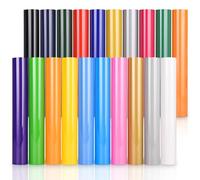 IModeur 20 Pack Heat Transfer Vinyl Sheets - 30.5 x 20 cm Iron on Vinyl for Silhouette Cameo, HTV Vinyl Bundle for Shirt, Clothes, Hats, Pants, Other Fabric