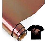 IModeur Chameleon Iron on Vinyl - 30.5 x 153 cm Gold to Fuchsia Heat Transfer Vinyl for Fabric, PET Backing Easy to Weed HTV for T-Shirts, Clothes, Hats, Bags and Other Textiles