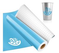 IModeur Glossy Light Blue Permanent Vinyl Roll - 30.5 x 305 cm Adhesive Vinyl Roll for Silhouette & Cameo, Mug, Cup, Window & Home Deco