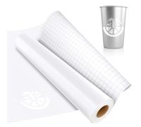 IModeur Glossy White Permanent Vinyl Roll - 30.5 x 305 cm Adhesive Vinyl Roll for Silhouette & Cameo, Mug, Cup, Window & Home Deco