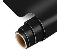 IModeur Matte Black Permanent Vinyl Roll - 30.5 x 152.5 cm Self Adhesive Vinyl for Cup, Black Vinyl for Birthday Gift, Party Ornaments, Home Decor