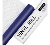 IModeur Matte Blue Vinyl Permanent, 30.5 x 305 cm(12'' x 10 Ft) BLue Permanent Vinyl for Cutting Machines and Silhouette Cameo, Adhesive Vinyl for Cup, Window, Home Decor, other DIY Projects