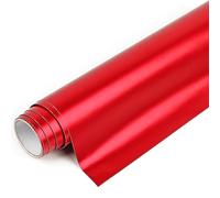 IModeur Matte Metallic Red Permanent Vinyl Roll - 30.5 x 122 cm Red Vinyl for Cricut, Self Adhesive Vinyl for Cup, Windows, Birthday Gifts, Party Ornaments, Home Decor