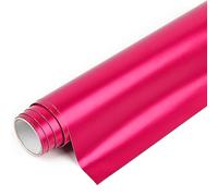 IModeur Matte Metallic Rose Red Permanent Vinyl Roll - 30.5 x 122 cm Red Vinyl for Cricut, Self Adhesive Vinyl for Cup, Windows, Birthday Gifts, Party Ornaments, Home Decor
