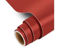 IModeur Matte Red Permanent Vinyl Roll - 30.5 x 152.5 cm Self Adhesive Vinyl for Cup, Red Vinyl for Birthday Gift, Party Ornaments, Home Decor