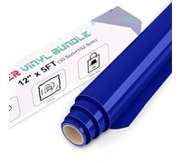 IModeur Royal Blue Iron on Vinyl - 30.5 x 153 cm Heat Transfer Vinyl for Fabric, PET Backing HTV Roll for T-Shirts, Clothes, Hats, Bags and Other Textiles, Easy to Weed