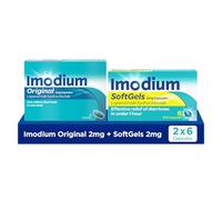 Imodium Original Capsules for Diarrhoea Relief (Pack of 6) & Imodium SoftGels (Pack of 6)