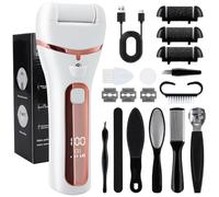 iMoebel Electric Callus Remover Professional Callus Removal Set IPX7 Waterproof Rechargeable Foot File Callus Remover for Feet Callus Foot Care Pink