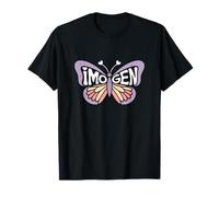 Imogen Butterfly - Personalized Cute Name Word Art T-Shirt