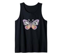 Imogen Butterfly - Personalized Cute Name Word Art Tank Top